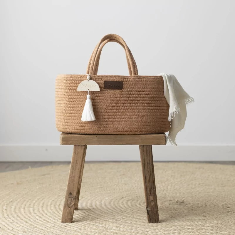 Panier à langer Diaper Caddy – Organisateur bébé en coton | Yunioo