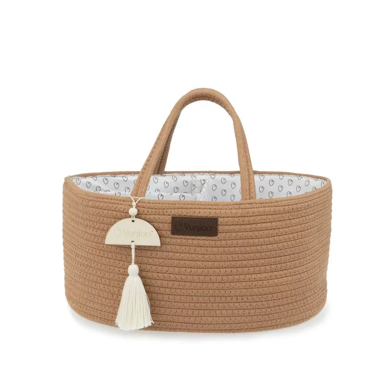 Panier à langer Diaper Caddy – Organisateur bébé en coton | Yunioo