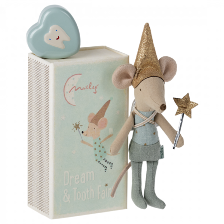 Tooth Fairy Mouse in matchbox Maileg