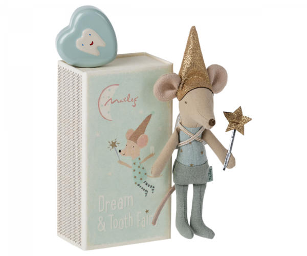 Tooth Fairy Mouse in matchbox Maileg
