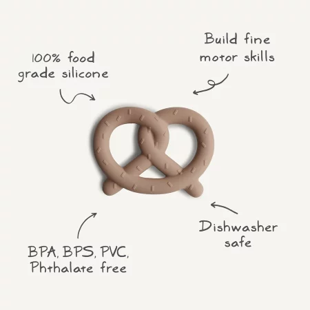 Anneau de dentition Bretzel Mushie – Image 3
