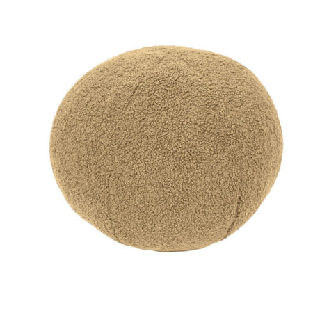 Coussin boule bouclette Moka