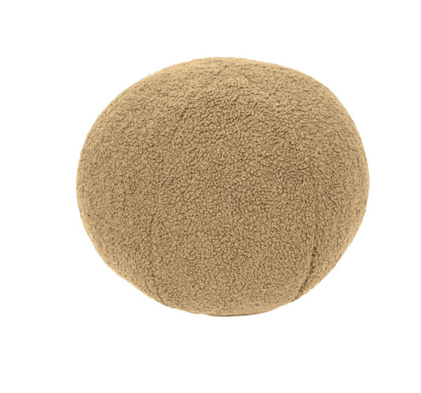 Coussin boule bouclette Moka