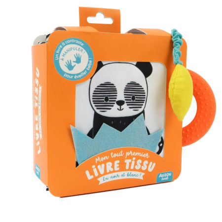 MON TOUT PREMIER LIVRE TISSU - EN NOIR ET BLANC